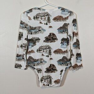 Angel Dear Bamboo Uni Bodysuit National Parks 18-24M Snap Crotch VGUC